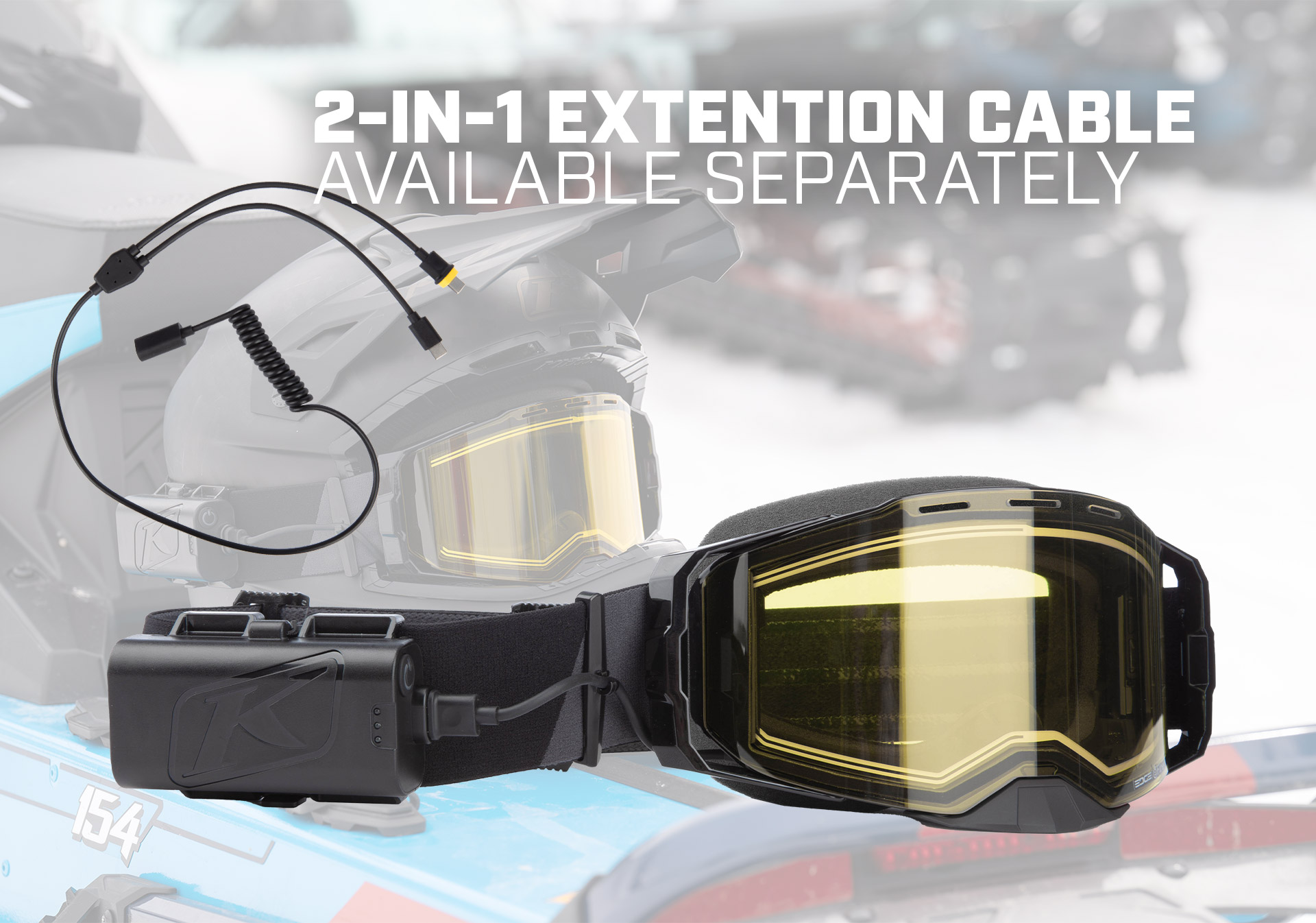 Edge eFire Goggle | KLIM Heated Snowmobile Goggle